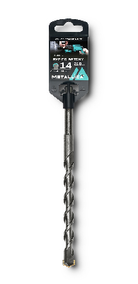 Бур по бетону SDS-plus 14 х210/150 мм, напайка с центром, 2 спирали