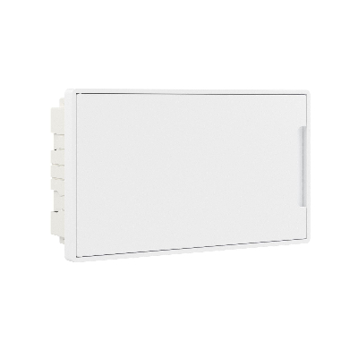 Щиток 18 мод встраиваемый FRAME ЩРв-П-18, белый, с белой дверцей, с 2  шинами PEN на 8 и 10 отв. F18B1WW DKC