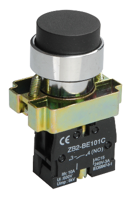 Кнопка управления LAY5-BL21 без подсветки черная