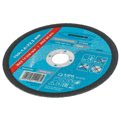 Круг отрезной по металлу, 150 х 1,6 х 22,2 мм, WA46TBF