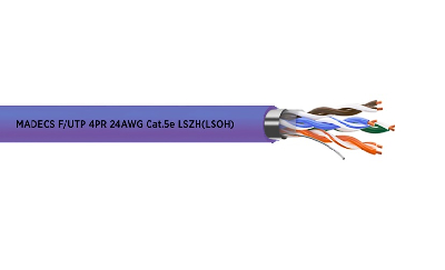 Витая пара F/UTP 4PR 24AWG Cat.5e LSZH(LSOH) экранированная не распространяет горение(DCM Test Report) Польша