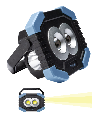 Фонарь светильник рабочая серия 4Вт COBLED+1ВтLED/2 линзы/3xAA/корпус ABS-пластик, КОСМОС