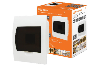 Бокс ЩРВ-П-6модулей встраиваемый пластик IP41