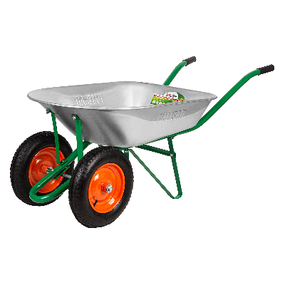 Тачка садовая, 2-х колесная, грузоподъемность 170 кг, объем 78 л