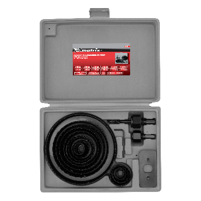 Набор кольцевых пил по дереву, 19-127 мм, 12 предм.