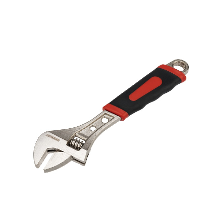 Ключ разводной 250 мм никелированный, двухкомпонентная рукоятка