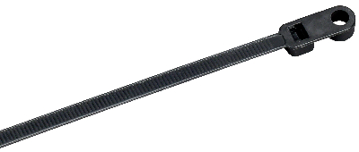 Хомут P6.6 с винтовым креплением чёрный 4,8х200мм IEK