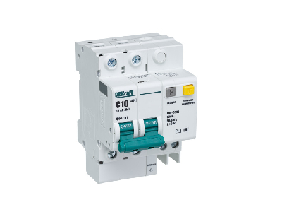 Выключатель автоматический дифференциальный (АВДТ) 2п 10А 30мА 4.5кА С ДИФ-101