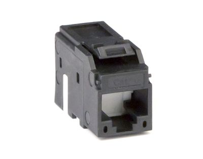 Модуль Keystone RJ45 CAT6A не экранированный черн й (12шт в упаковке)