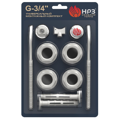 Комплект монтажный с двумя кронштейнами 11 предметов крючки 8х170 1'х3/4'