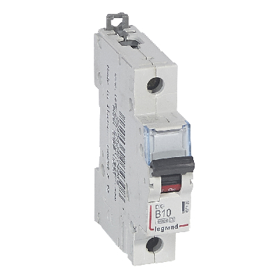 Автоматический выключатель DX? 6000 - 10 кА - тип характеристики B - 1П - 230/400 В~ - 10 А - 1 модуль