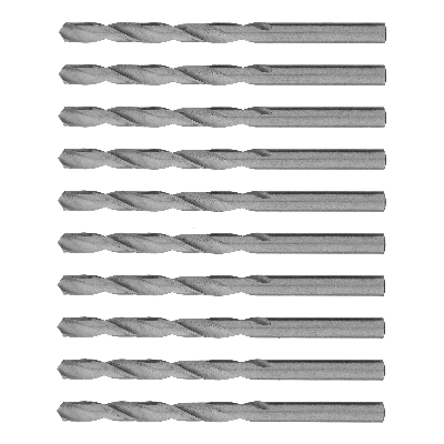 Сверло по металлу, 6,0 мм, полированное, HSS, 10 шт. цилиндрический хвостовик