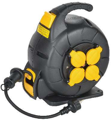 TWIST Катушка УК10 2P+PE/10м 3х1,5мм2 КГ автосм. IP44 IEK