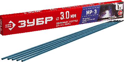 Электроды МР-3 рутиловый, d 3.0x350 мм, 1 кг в коробке.