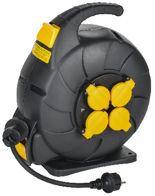 TWIST Катушка УК15 2P+PE/15м 3х1,5мм2 КГ автосм. IP44 IEK