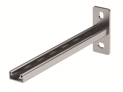 Консоль одиночная, 41х21 мм, осн. 200, INOX 304