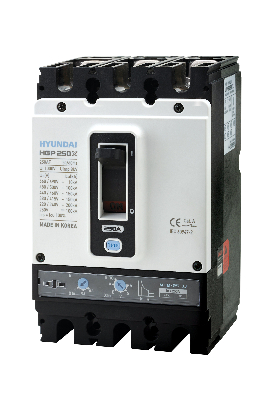 Выключатель автоматический в литом корпусе типа HGP, типоразмера 100 AF, арт. HGP100S-G3PEDS0000C00100 (100А, 65кА, 3 полюса, AC, расцепитель ETU-D (LSIG), уставка расцепителя 0,4-1xIn, переднее подключение)