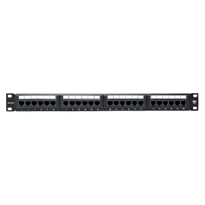 Патч-панель TERACOM 19'' Cat.5E 1U неэкранированная UTP 24 порта RJ-45 110 IDC