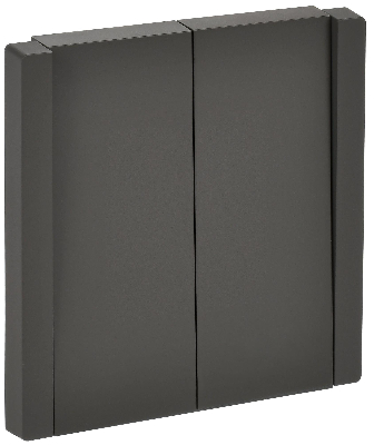 FORTE&PIANO Выключатель 2-клавишный 10А FP305 серый IEK