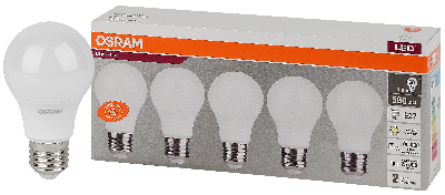 Лампа светодиодная LED 7 Вт E27 3000К 560Лм груша 220 В (замена 60Вт) OSRAM