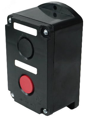 ПКЕ 212-2 У3, 10А, 660В, 2 элемента, чёрный и красный цилиндр, накладной, IP40, пост управления  (ЭТ)