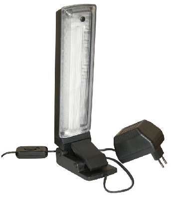 Светильник Альфа (КЛЛ, G23, 9Вт, без рассеивателя, без лампы), черный