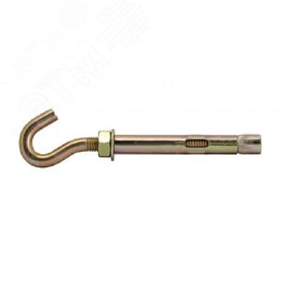 Болт анкерный 10х60 с крюком оцинкованный 2 шт.