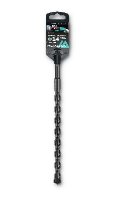 Бур по бетону SDS-plus 14 х260/200 мм, напайка с центром, 2 спирали