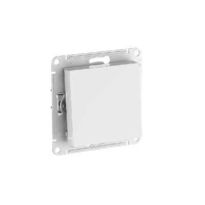 ATLASDESIGN 1-клавишный ПЕРЕКЛЮЧАТЕЛЬ, сх.6, 10АХ, быстрозажимные клеммы, БЕЛЫЙ