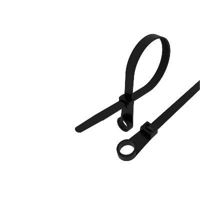 Хомут-стяжкa нейлоновая под винт 100x3,6 мм, черная, упаковка 100 шт, REXANT