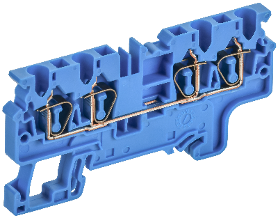 ARMAFIX Клемма пружинная CX2.5-4 BU 2,5мм2 четырехконтактная синяя IEK