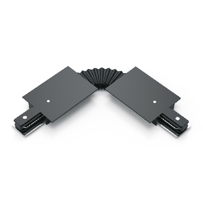 Коннектор для встраиваемых трековых шинопроводов AC 220В Черный IP20 гибкий (I) Track Gauss