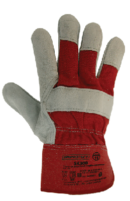 Перчатки спилковые комбинированные на флисовой подкладке ArmProtect SK300. р.10