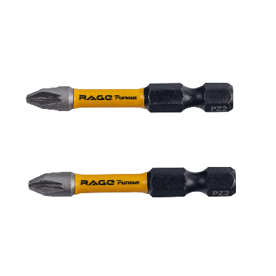 Биты торсионные IMPACT 2 шт S2 PZ2 x 50 мм