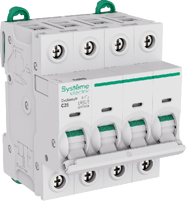 Автоматический выключатель (АВ) C 25A 4P 6kA 400В Systeme9