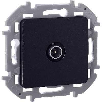 Розетка TV проходная 14 дБ 5 862 мГц INSPIRIA антрацит