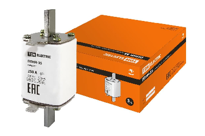 Плавкая вставка предохранителя ППНН-35, габарит 1, 250А