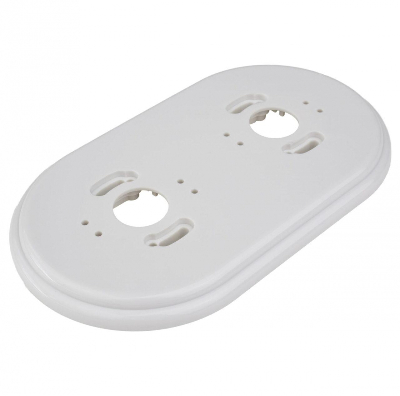 Ришелье Рамка 2-местная, пластик, белый