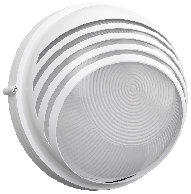 Светильник НПП1107 белый/круг ресничка 100 Вт IP54