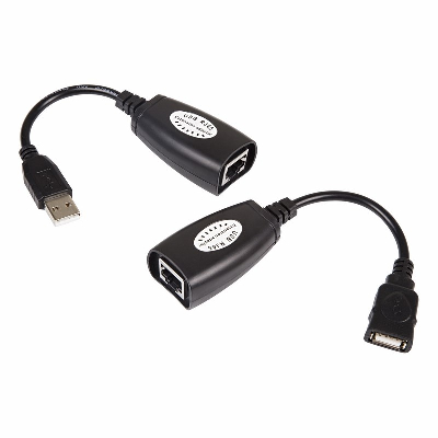 Удлинитель USB по витой паре (8p8c),