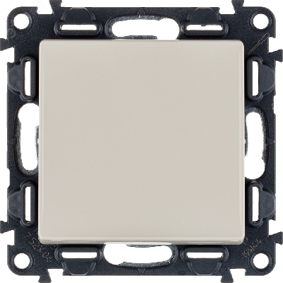 Valena LIFE Переключатель 10АХ 250В с лицевой панелью Безвинтовые зажимы Слоновая кость