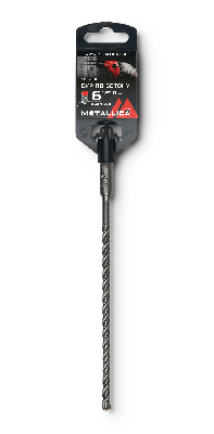 Бур по бетону SDS-plus 6х210/150 мм, Х-напайка, 4 спирали