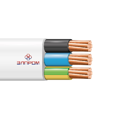 Шнур ШВВП 3х0.75 белый(100м) ТРТС