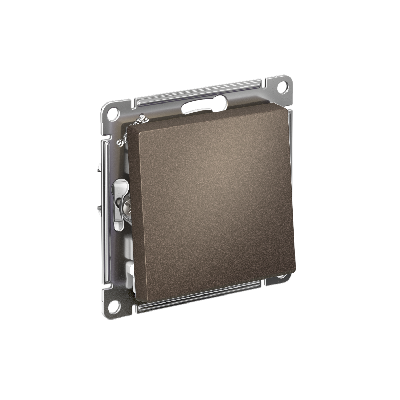 ATLASDESIGN 1-клавишный ВЫКЛЮЧАТЕЛЬ, сх.1, 10АХ, быстрозажимные клеммы, МОККО