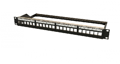 Патч-панель модульная 19''. 24 порта.4 съемные панели по 6 модулей