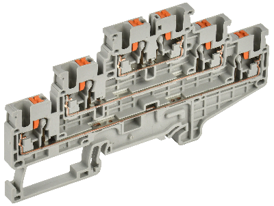 Колодка клеммная CP-ML 3 ур. 2,5мм2 серая IEK