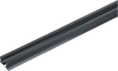 Шинопровод однофазный NLT-B-1L-AS2-BL-200 с вводом питания и заглушкой черный 2м