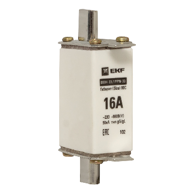 Вставка плавкая ППН-33 100/16А габарит 00С