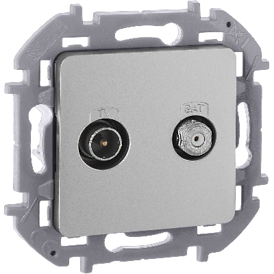 Розетка TV/SAT звезда  INSPIRIA алюминий