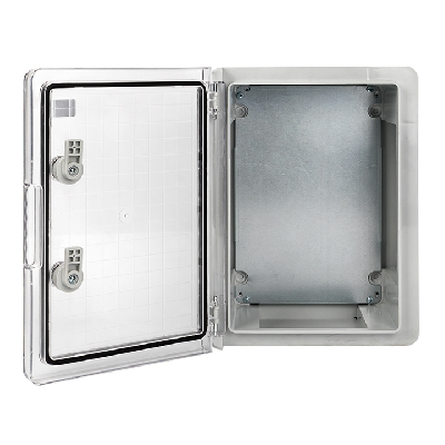 Бокс пластиковый с монтажной платой прозр. дверь 500х350х190 мм IP65 PROxima